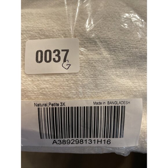 Denim & Co 3X Petite Jacquard Long Sleeve Open Front Cardigan Natural Aztec NEW - Picture 9 of 9